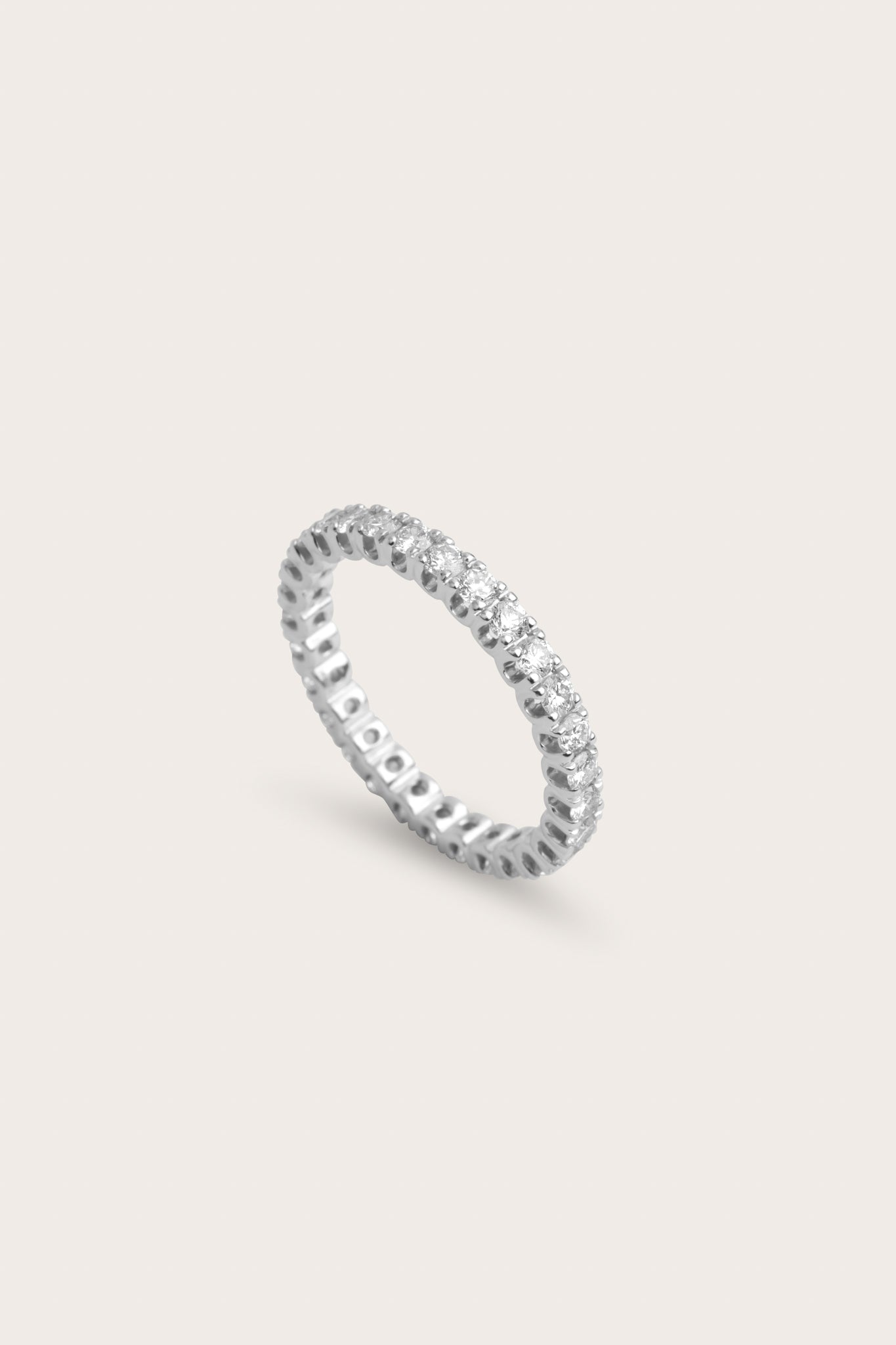 0.2 TCW Round Diamond Curved Pave DEF/VVS Lab Grown Wedding Band