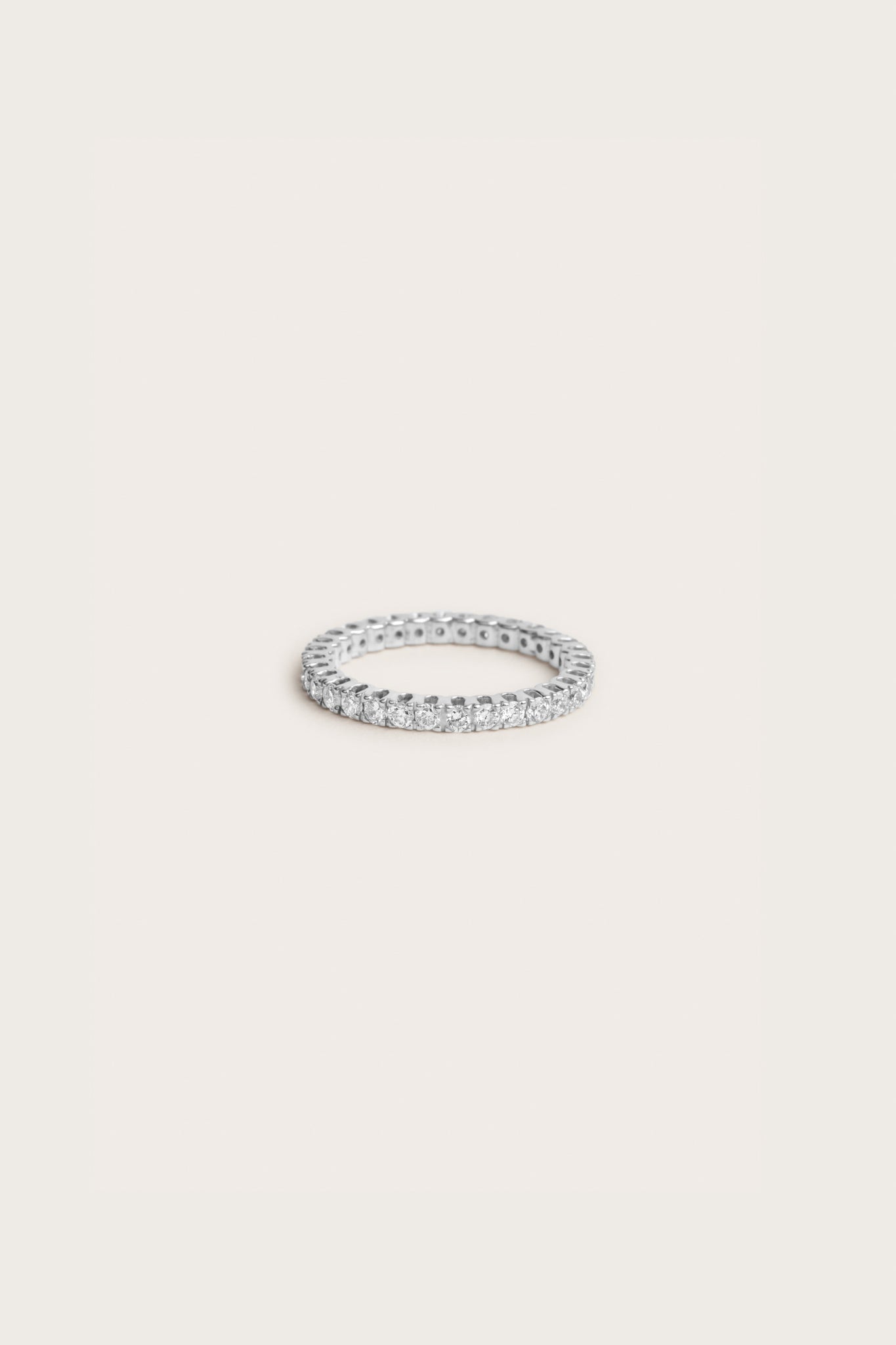 0.2 TCW Round Diamond Curved Pave DEF/VVS Lab Grown Wedding Band