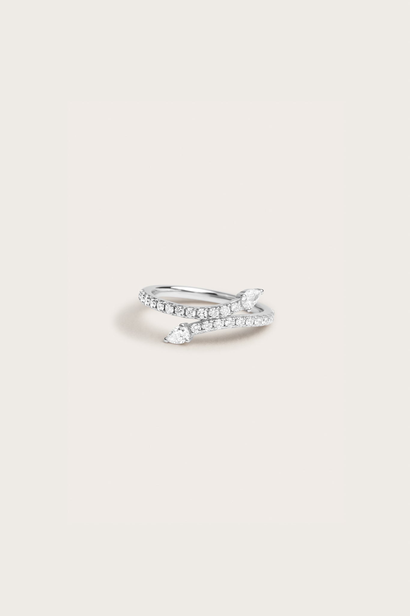 0.2 TCW Round Diamond Curved Pave DEF/VVS Lab Grown Wedding Band
