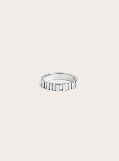 0.2 TCW Round Diamond Curved Pave DEF/VVS Lab Grown Wedding Band