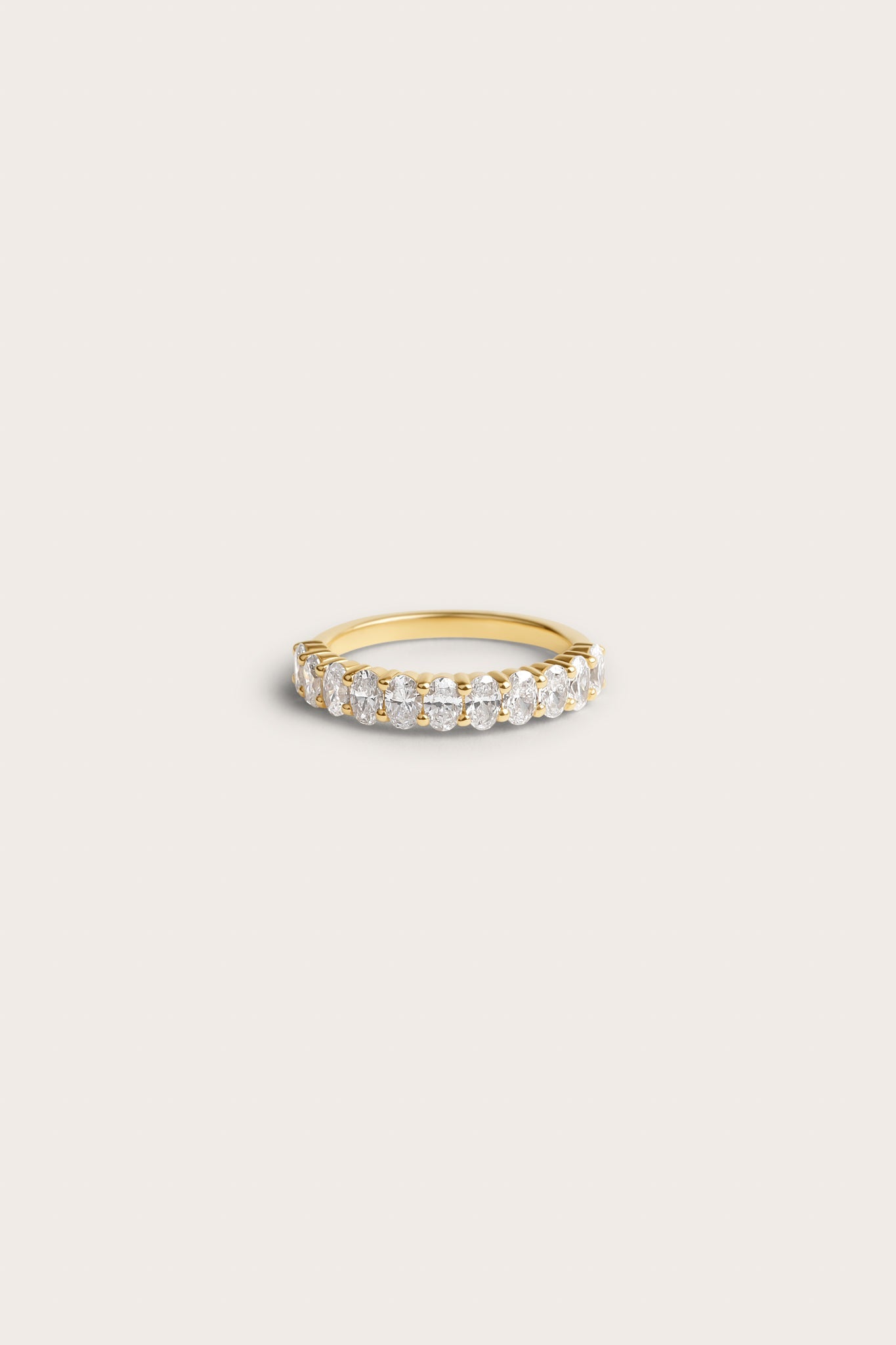 0.2 TCW Round Diamond Curved Pave DEF/VVS Lab Grown Wedding Band