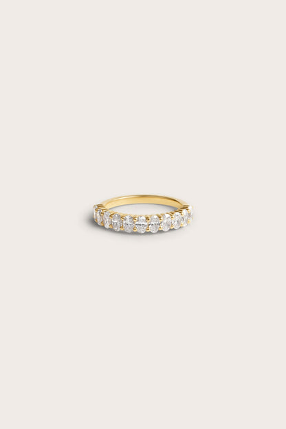 0.2 TCW Round Diamond Curved Pave DEF/VVS Lab Grown Wedding Band