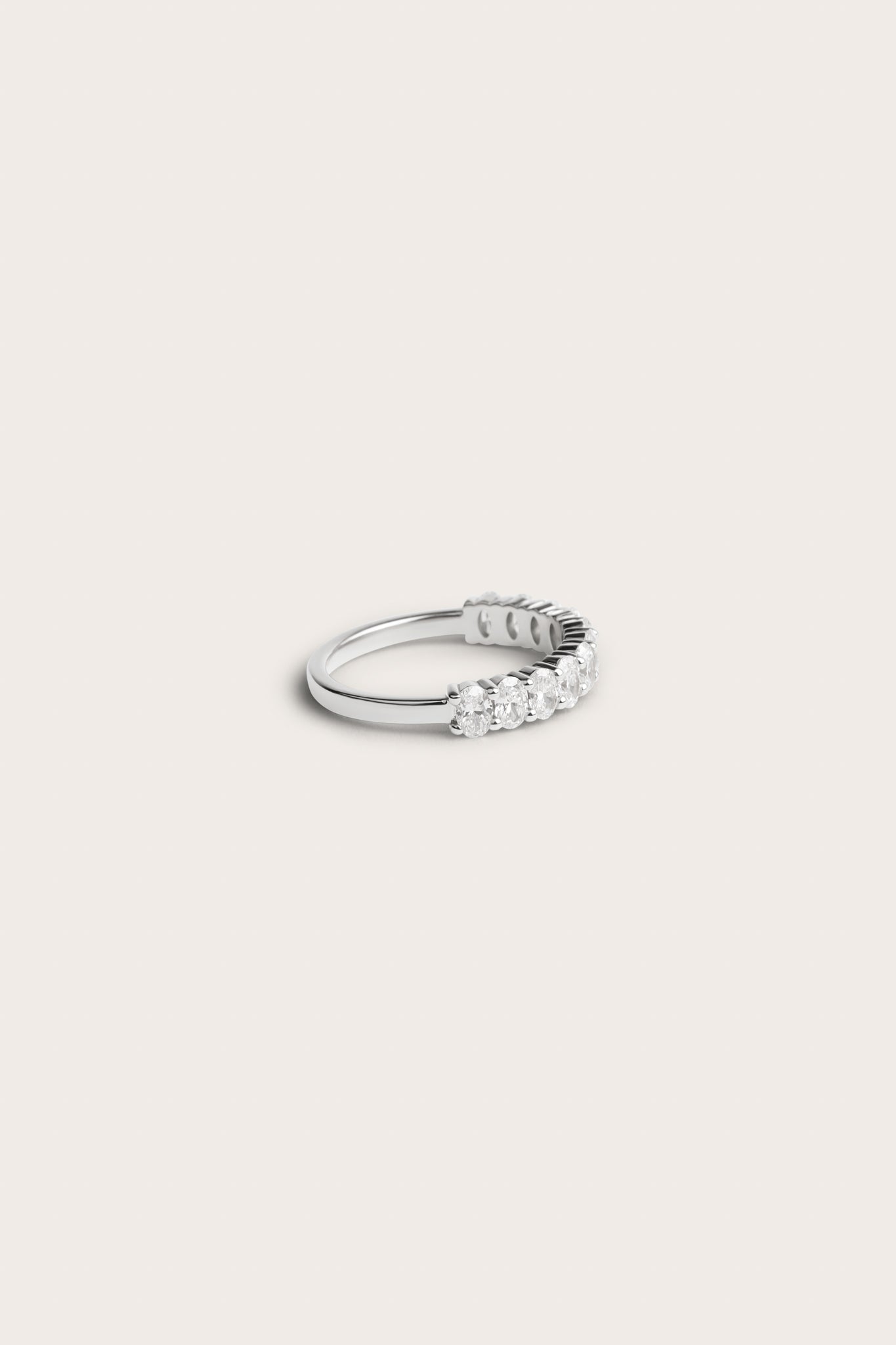 0.2 TCW Round Diamond Curved Pave DEF/VVS Lab Grown Wedding Band