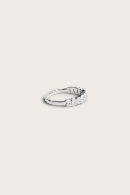 0.2 TCW Round Diamond Curved Pave DEF/VVS Lab Grown Wedding Band