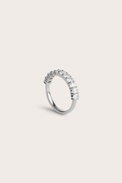 0.2 TCW Round Diamond Curved Pave DEF/VVS Lab Grown Wedding Band
