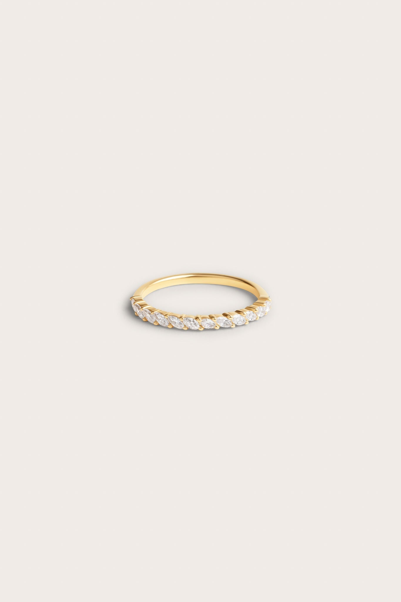 0.2 TCW Round Diamond Curved Pave DEF/VVS Lab Grown Wedding Band