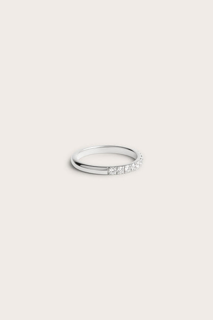 0.2 TCW Round Diamond Curved Pave DEF/VVS Lab Grown Wedding Band