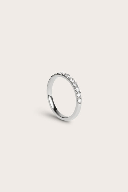 0.2 TCW Round Diamond Curved Pave DEF/VVS Lab Grown Wedding Band