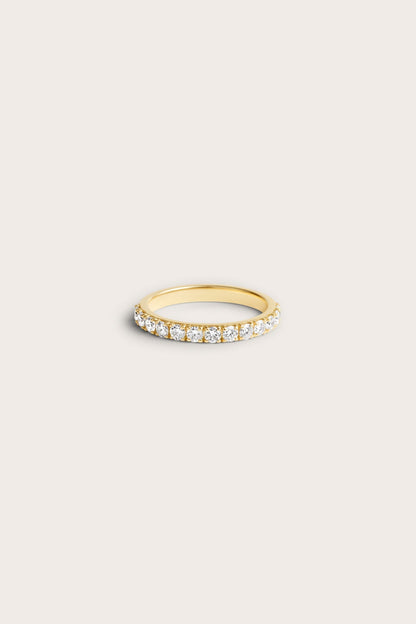 0.2 TCW Round Diamond Curved Pave DEF/VVS Lab Grown Wedding Band