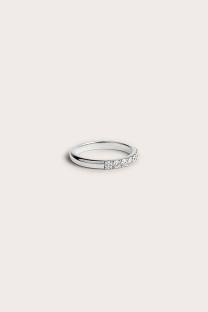 0.2 TCW Round Diamond Curved Pave DEF/VVS Lab Grown Wedding Band