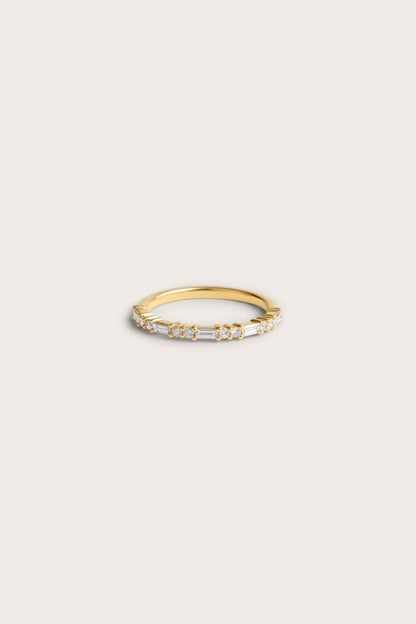 0.2 TCW Round Diamond Curved Pave DEF/VVS Lab Grown Wedding Band