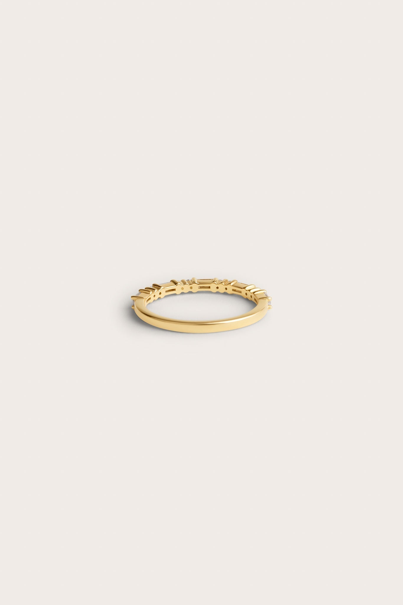 0.2 TCW Round Diamond Curved Pave DEF/VVS Lab Grown Wedding Band