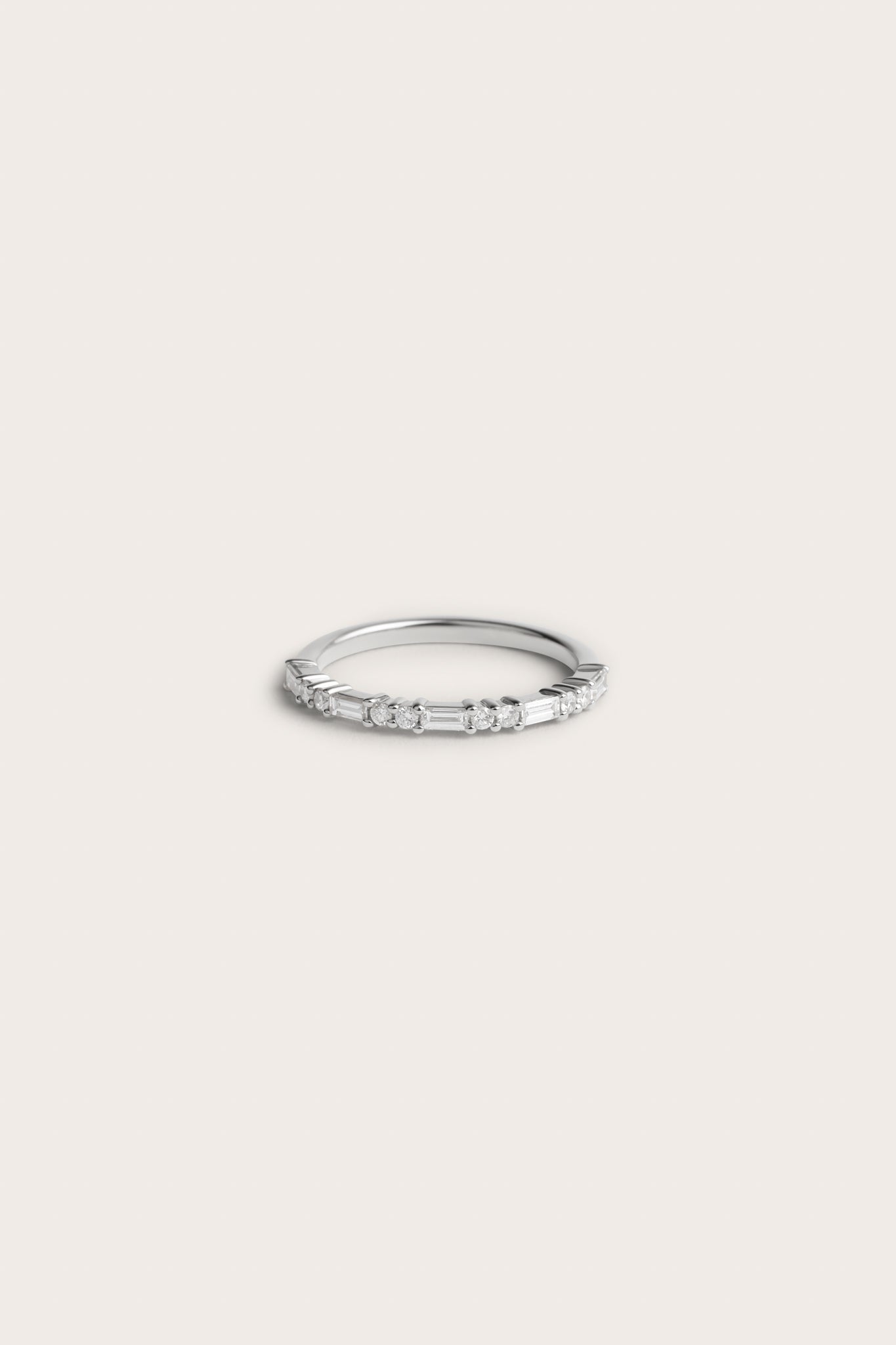 0.2 TCW Round Diamond Curved Pave DEF/VVS Lab Grown Wedding Band