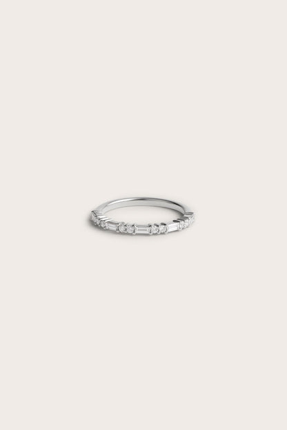 0.2 TCW Round Diamond Curved Pave DEF/VVS Lab Grown Wedding Band