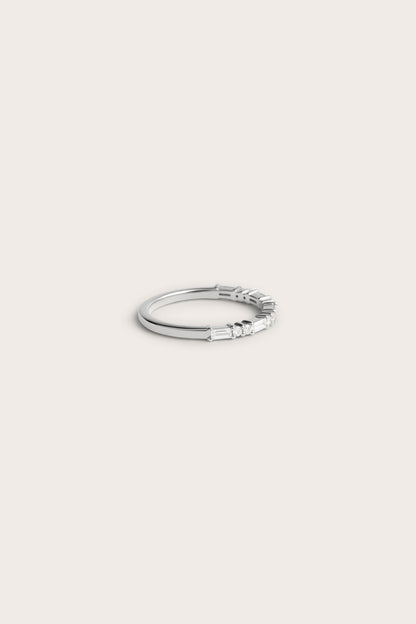 0.2 TCW Round Diamond Curved Pave DEF/VVS Lab Grown Wedding Band