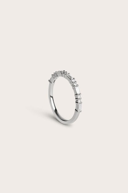 0.2 TCW Round Diamond Curved Pave DEF/VVS Lab Grown Wedding Band