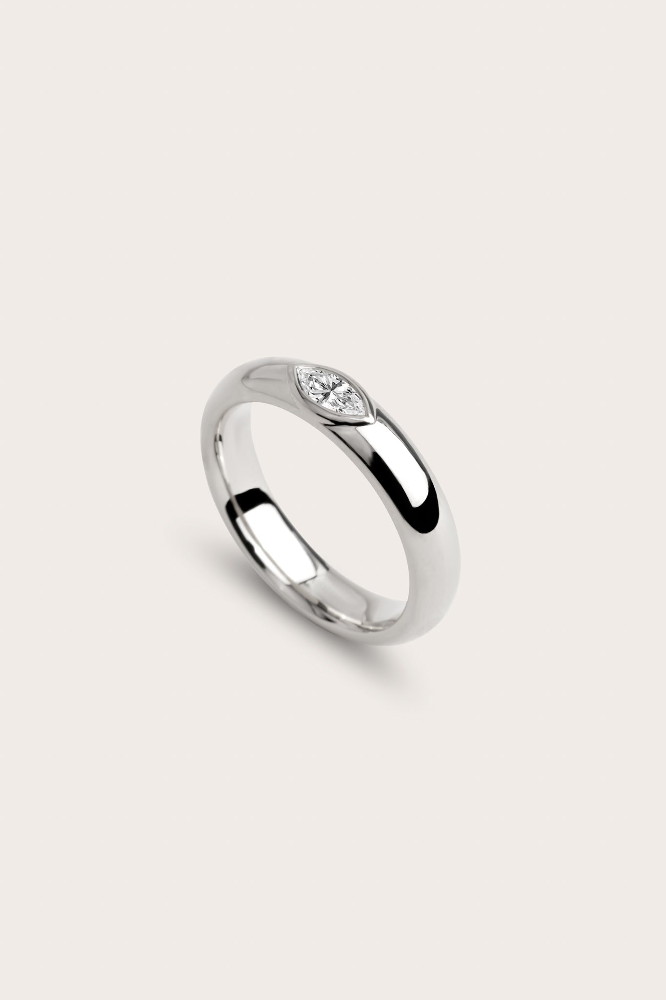 0.2 TCW Round Diamond Curved Pave DEF/VVS Lab Grown Wedding Band