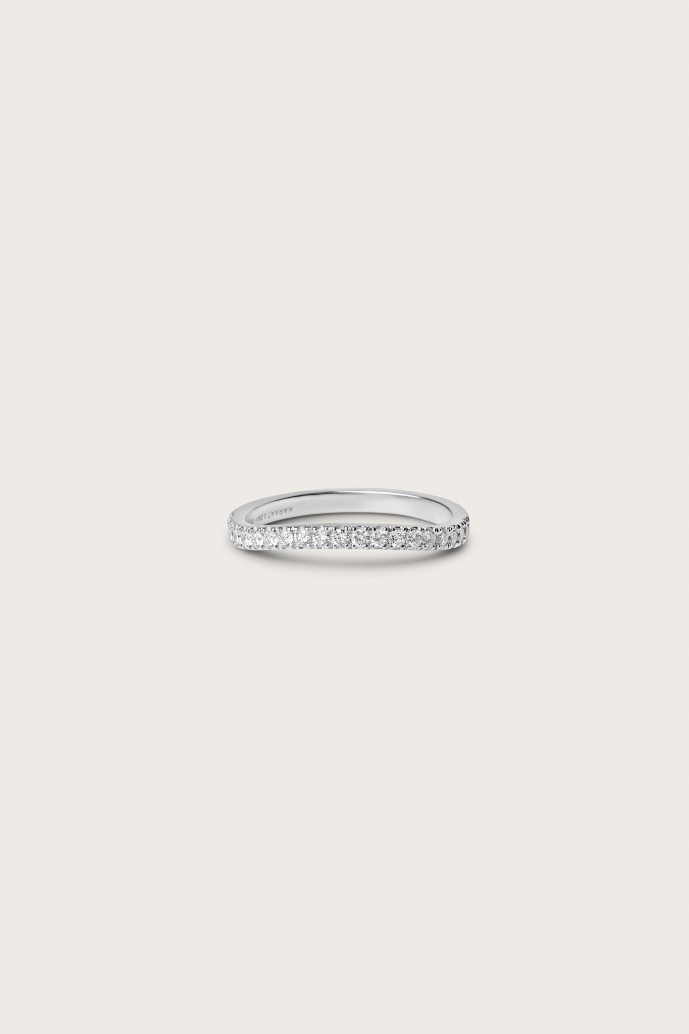 0.2 TCW Round Diamond Curved Pave DEF/VVS Lab Grown Wedding Band