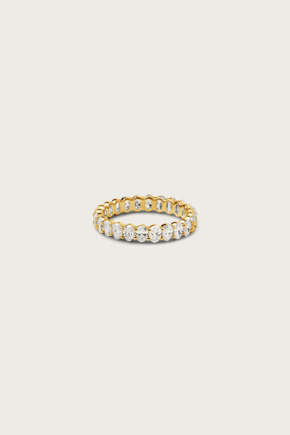 0.2 TCW Round Diamond Curved Pave DEF/VVS Lab Grown Wedding Band