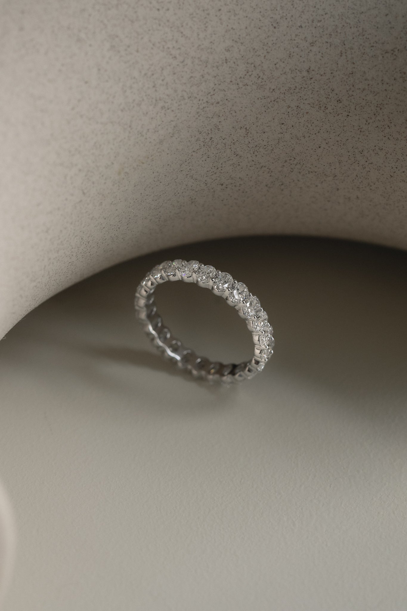 0.2 TCW Round Diamond Curved Pave DEF/VVS Lab Grown Wedding Band