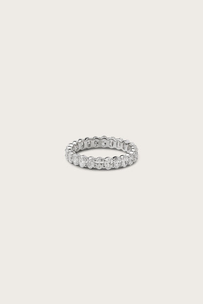 0.2 TCW Round Diamond Curved Pave DEF/VVS Lab Grown Wedding Band