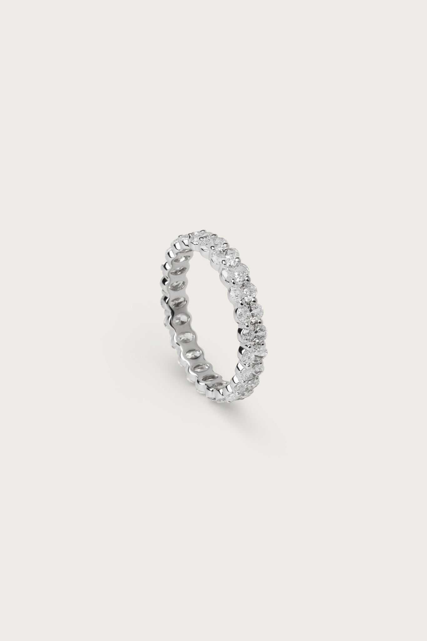 0.2 TCW Round Diamond Curved Pave DEF/VVS Lab Grown Wedding Band