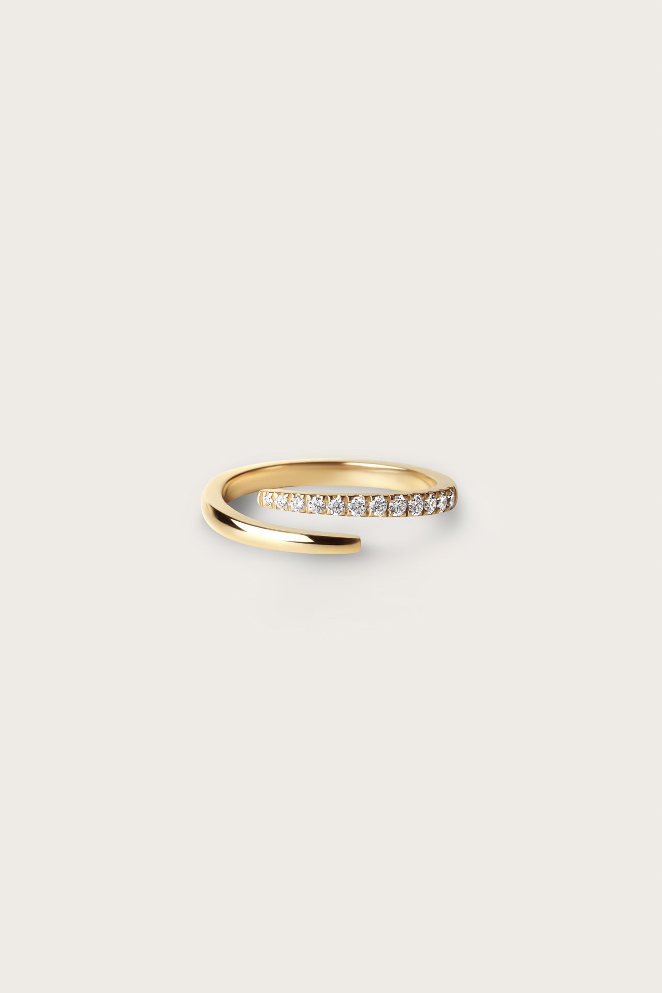 0.2 TCW Round Diamond Curved Pave DEF/VVS Lab Grown Wedding Band