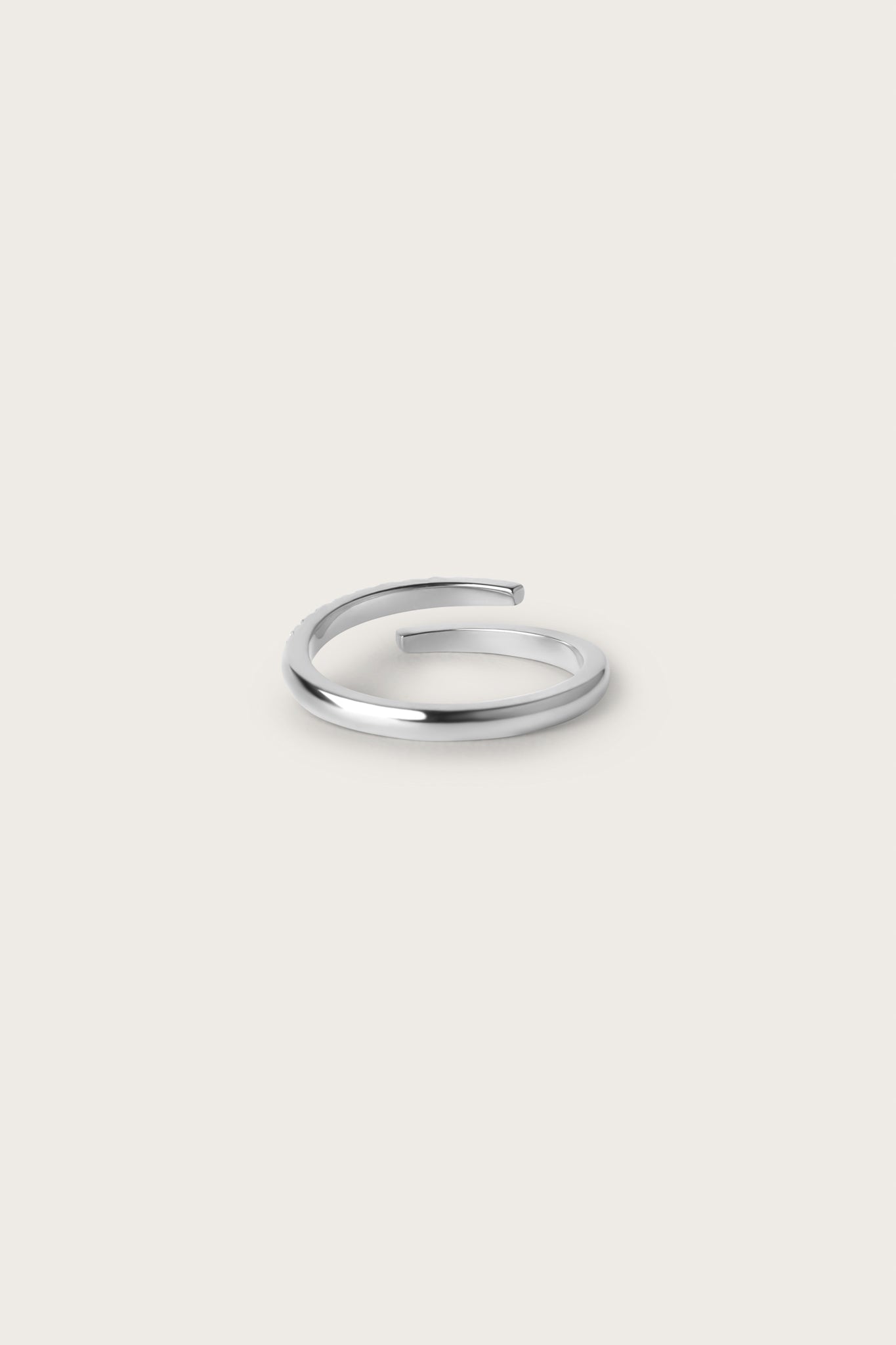 0.2 TCW Round Diamond Curved Pave DEF/VVS Lab Grown Wedding Band