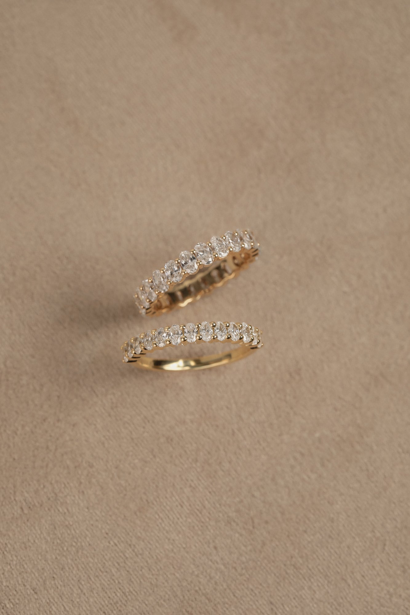 0.2 TCW Round Diamond Curved Pave DEF/VVS Lab Grown Wedding Band