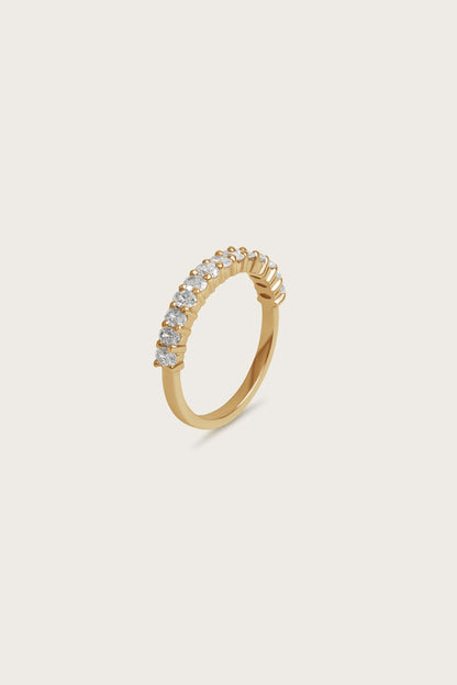 0.2 TCW Round Diamond Curved Pave DEF/VVS Lab Grown Wedding Band
