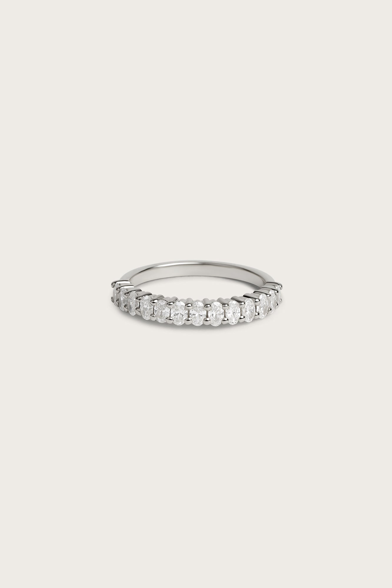 0.2 TCW Round Diamond Curved Pave DEF/VVS Lab Grown Wedding Band