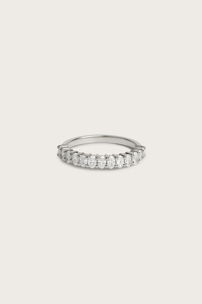 0.2 TCW Round Diamond Curved Pave DEF/VVS Lab Grown Wedding Band