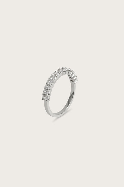 0.2 TCW Round Diamond Curved Pave DEF/VVS Lab Grown Wedding Band