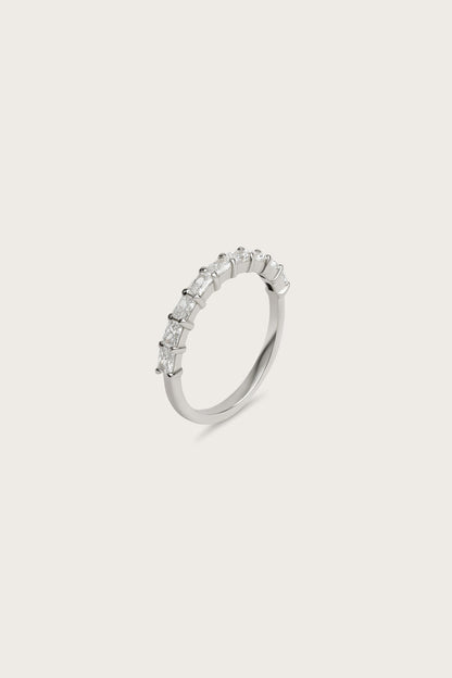 0.2 TCW Round Diamond Curved Pave DEF/VVS Lab Grown Wedding Band