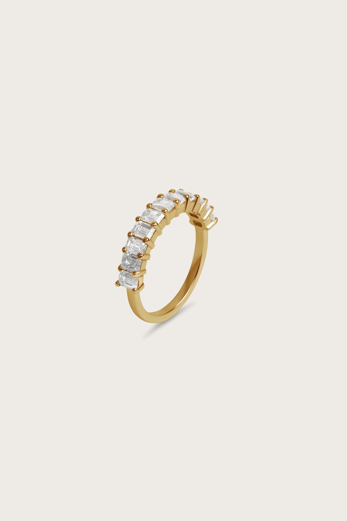 0.2 TCW Round Diamond Curved Pave DEF/VVS Lab Grown Wedding Band