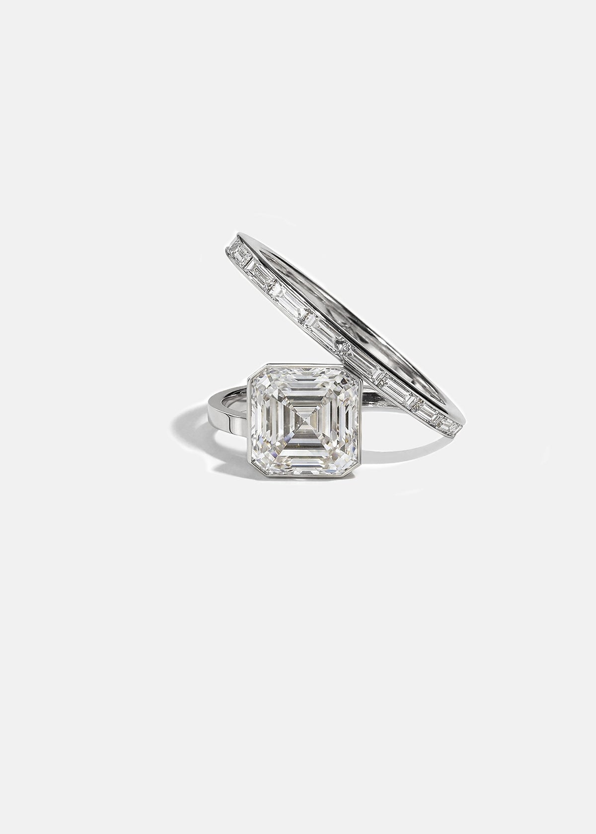 Moval Swirl Semi Pave Engagement Ring – 2.5 CT Lab Grown Diamond