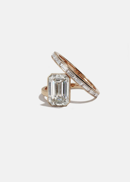 Moval Swirl Semi Pave Engagement Ring – 2.5 CT Lab Grown Diamond