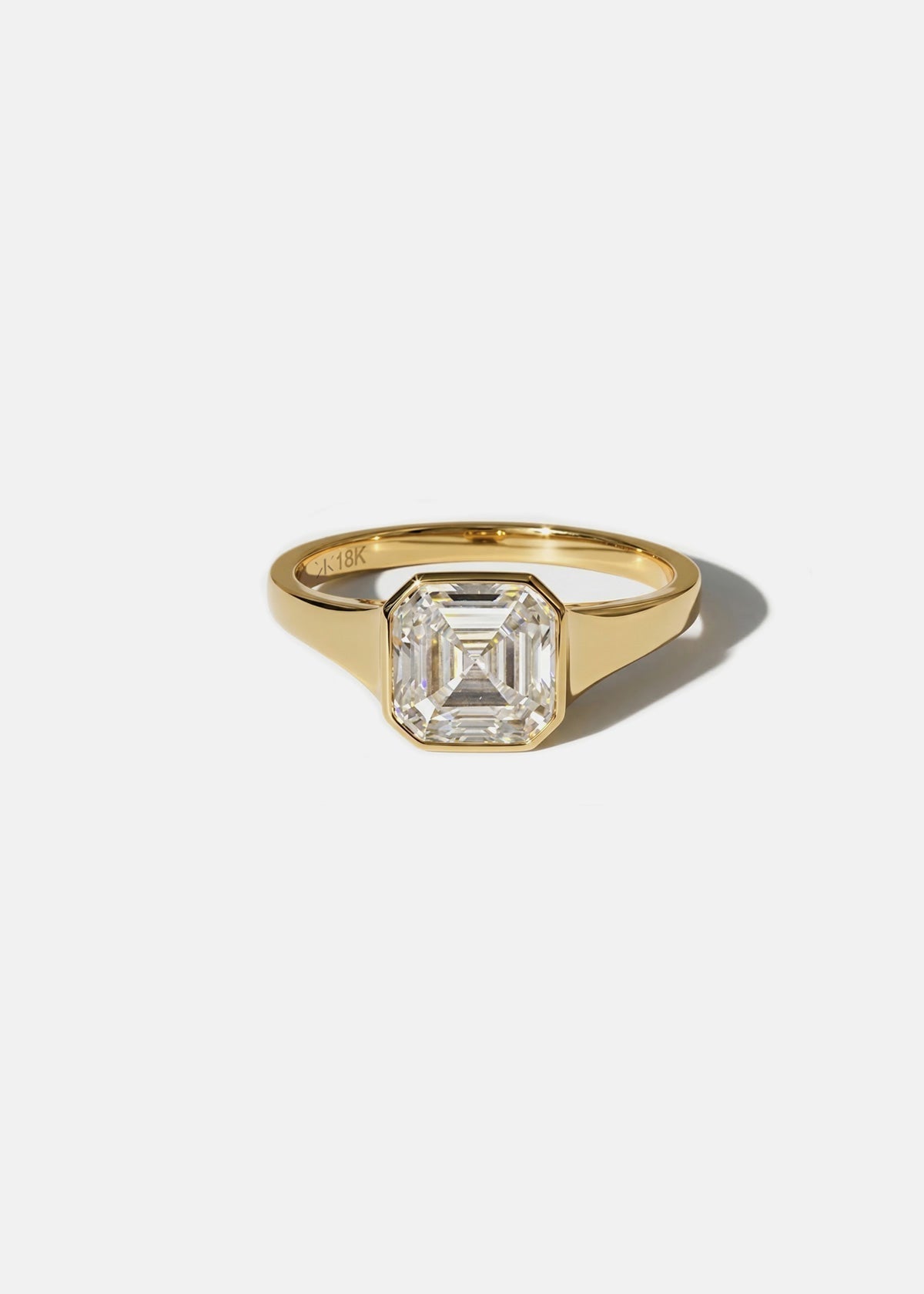Moval Swirl Semi Pave Engagement Ring – 2.5 CT Lab Grown Diamond