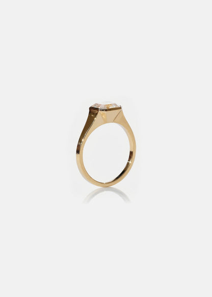 Moval Swirl Semi Pave Engagement Ring – 2.5 CT Lab Grown Diamond