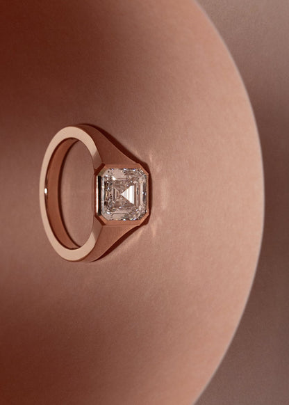 Moval Swirl Semi Pave Engagement Ring – 2.5 CT Lab Grown Diamond