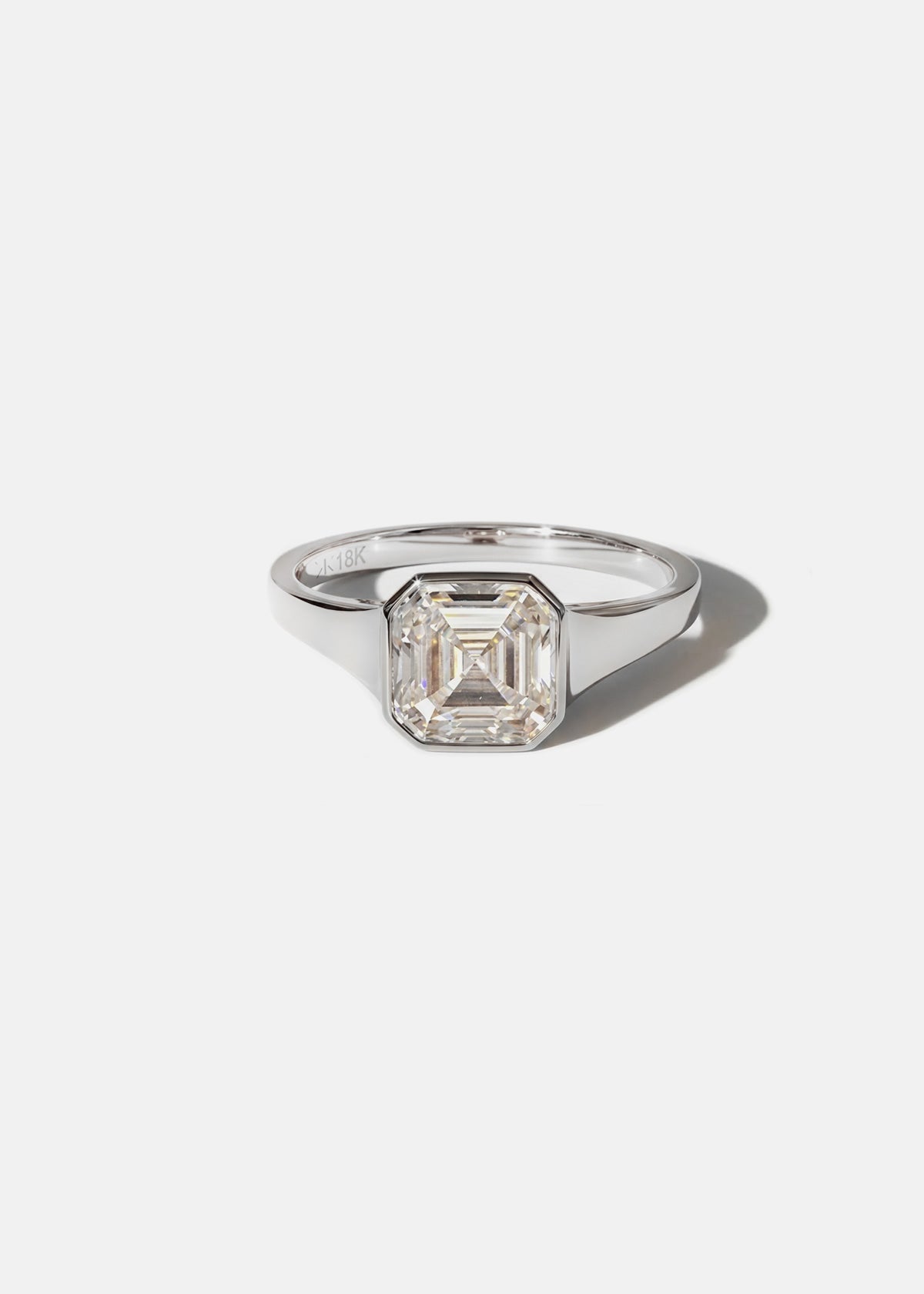 Moval Swirl Semi Pave Engagement Ring – 2.5 CT Lab Grown Diamond