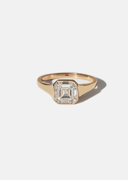 Moval Swirl Semi Pave Engagement Ring – 2.5 CT Lab Grown Diamond