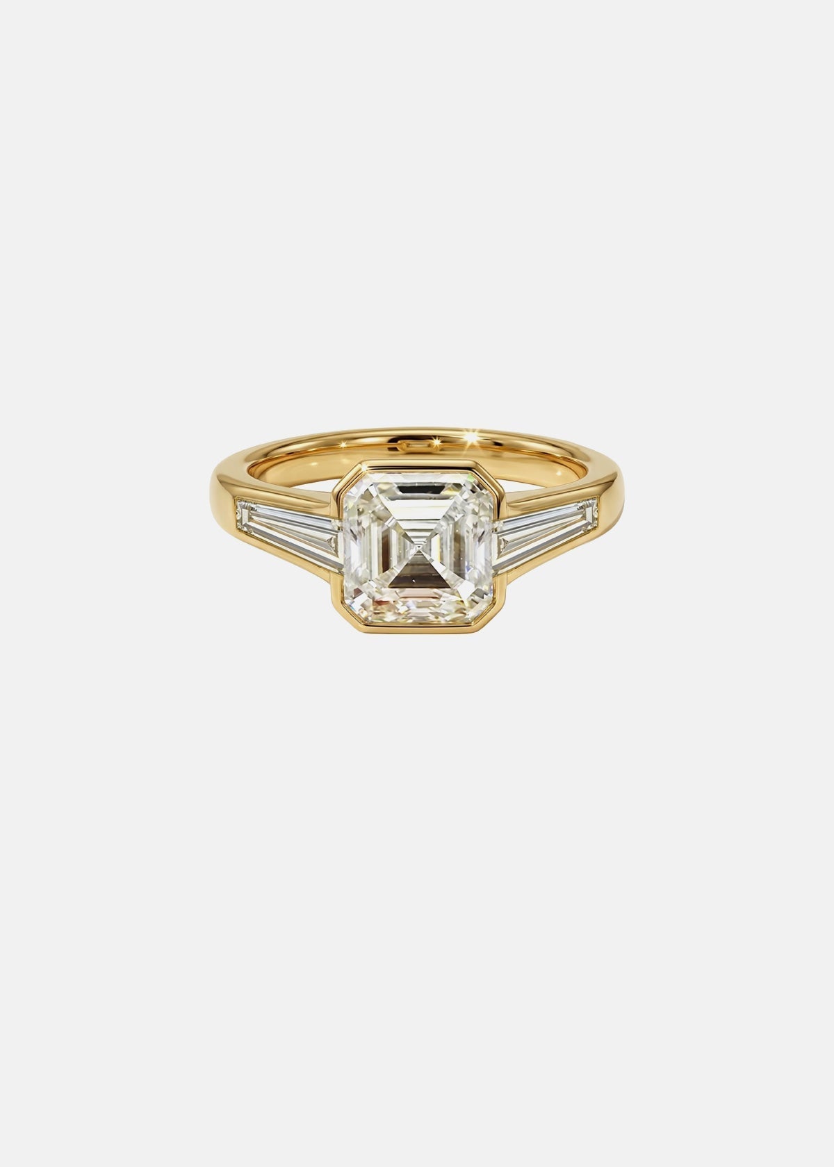 Moval Swirl Semi Pave Engagement Ring – 2.5 CT Lab Grown Diamond