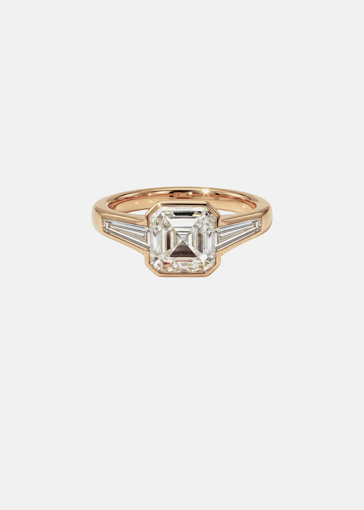 Moval Swirl Semi Pave Engagement Ring – 2.5 CT Lab Grown Diamond