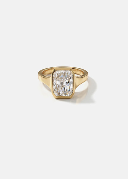 Moval Swirl Semi Pave Engagement Ring – 2.5 CT Lab Grown Diamond