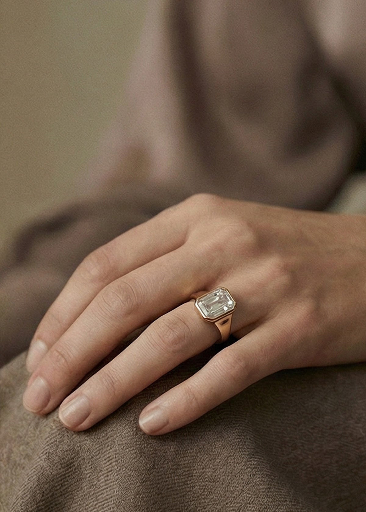 Moval Swirl Semi Pave Engagement Ring – 2.5 CT Lab Grown Diamond