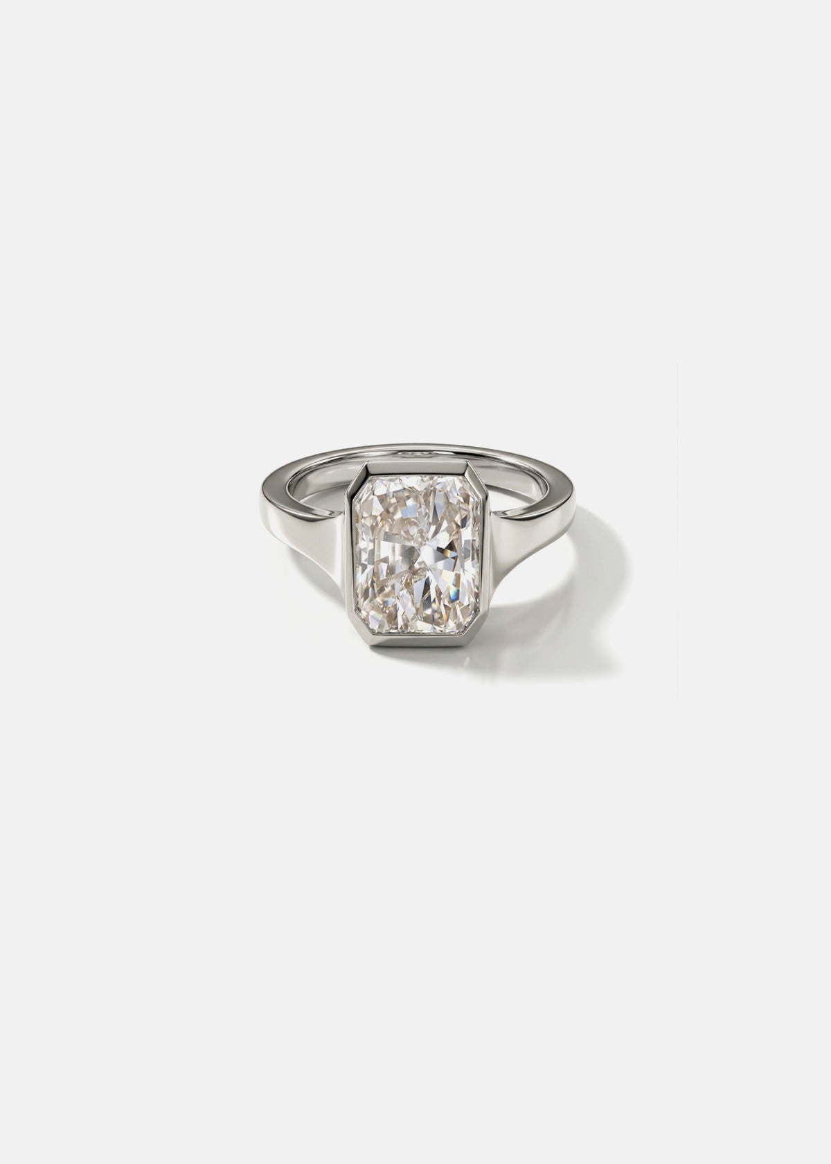 Moval Swirl Semi Pave Engagement Ring – 2.5 CT Lab Grown Diamond