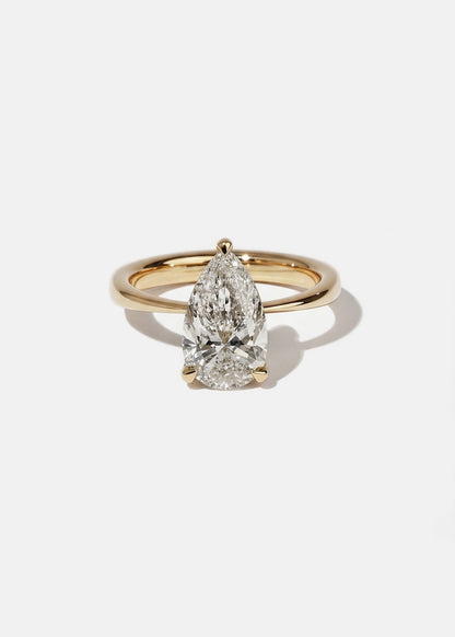 Moval Swirl Semi Pave Engagement Ring – 2.5 CT Lab Grown Diamond
