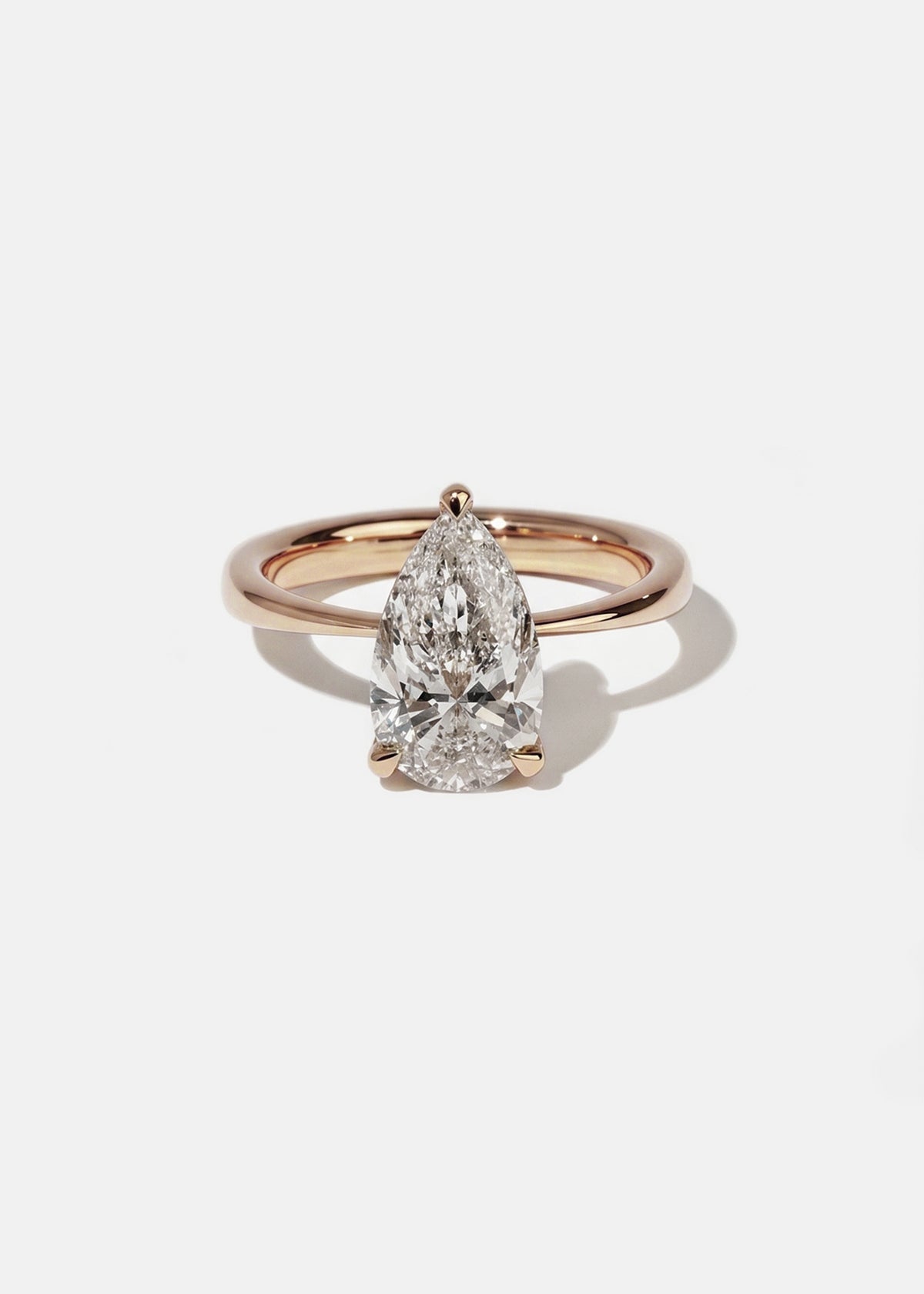 Moval Swirl Semi Pave Engagement Ring – 2.5 CT Lab Grown Diamond