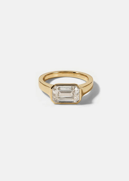Moval Swirl Semi Pave Engagement Ring – 2.5 CT Lab Grown Diamond